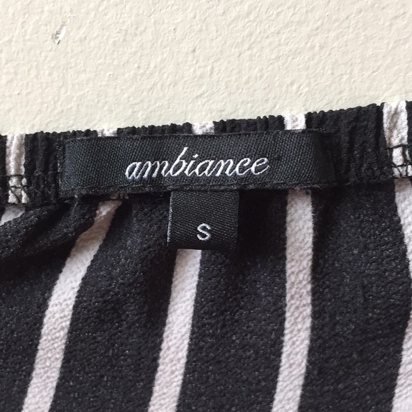 striped off the shoulder romper - Picture 2 of 2